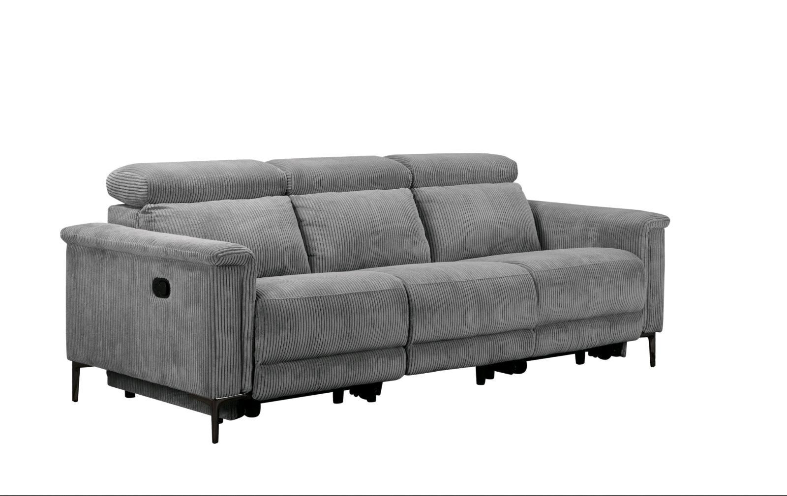 3-Sitzer Cord Sofa mit Relaxfunktion - Bild 2
