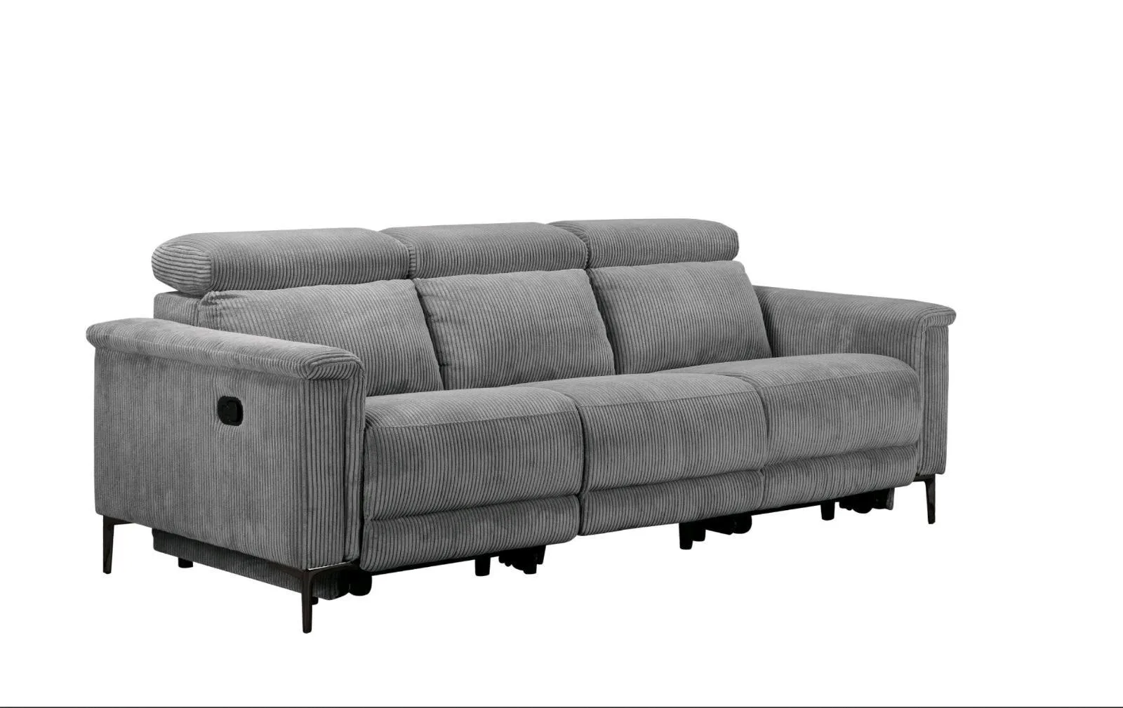 3-Sitzer Cord Sofa mit Relaxfunktion - Bild 2