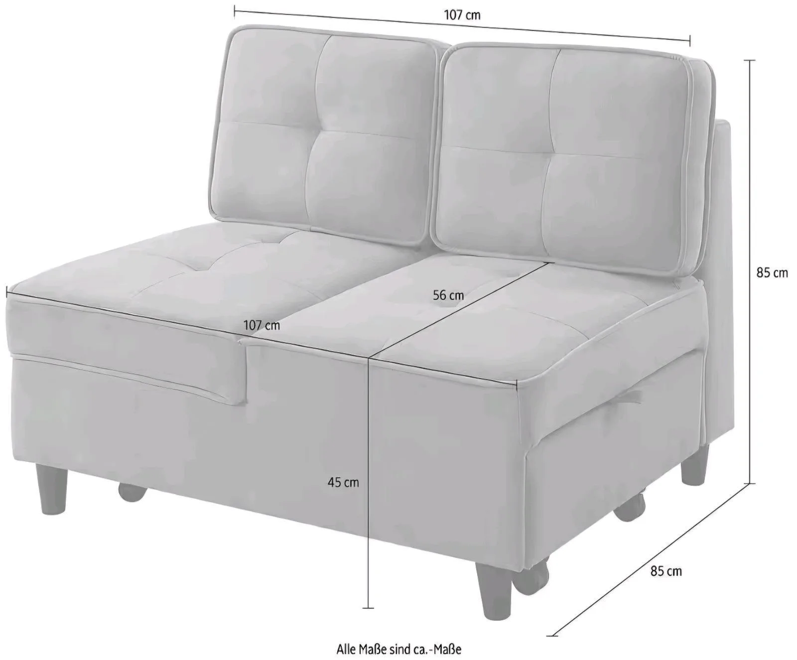 Schlafsofa mit Relaxfunktion für 199€ - Bild 6