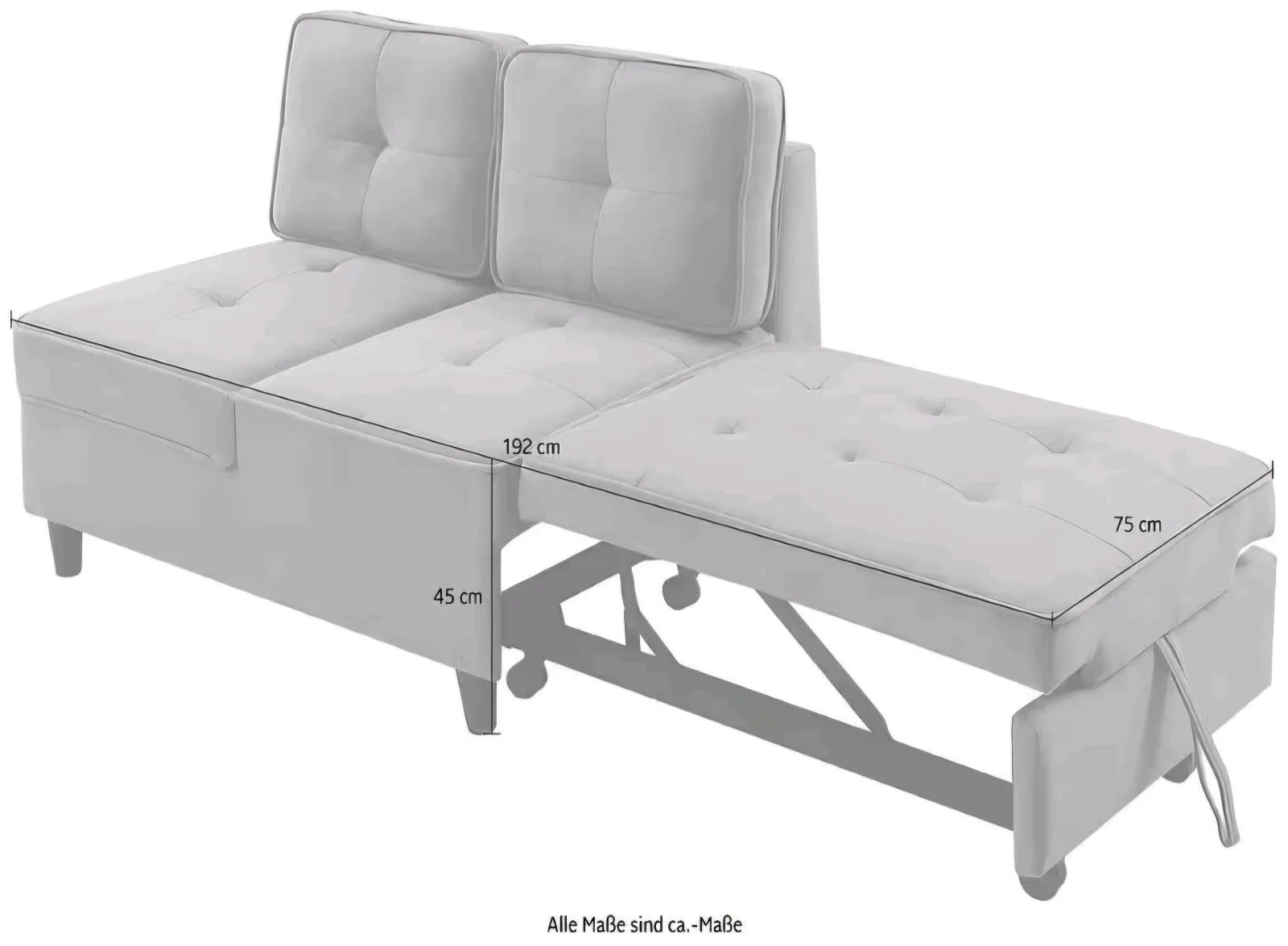 Schlafsofa mit Relaxfunktion für 199€ - Bild 7