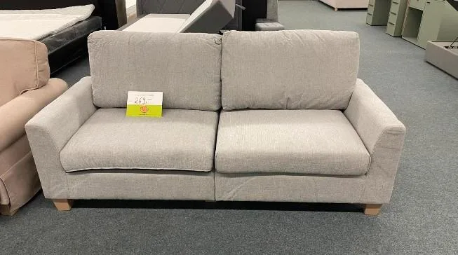 Elegantes 2-Sitzer Sofa in Grau