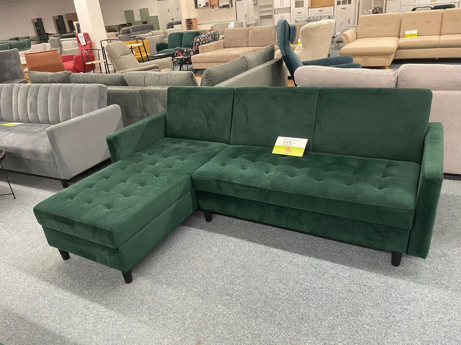 Ecksofa Grün mit Bettfunktion & Bettkasten - Bild 2