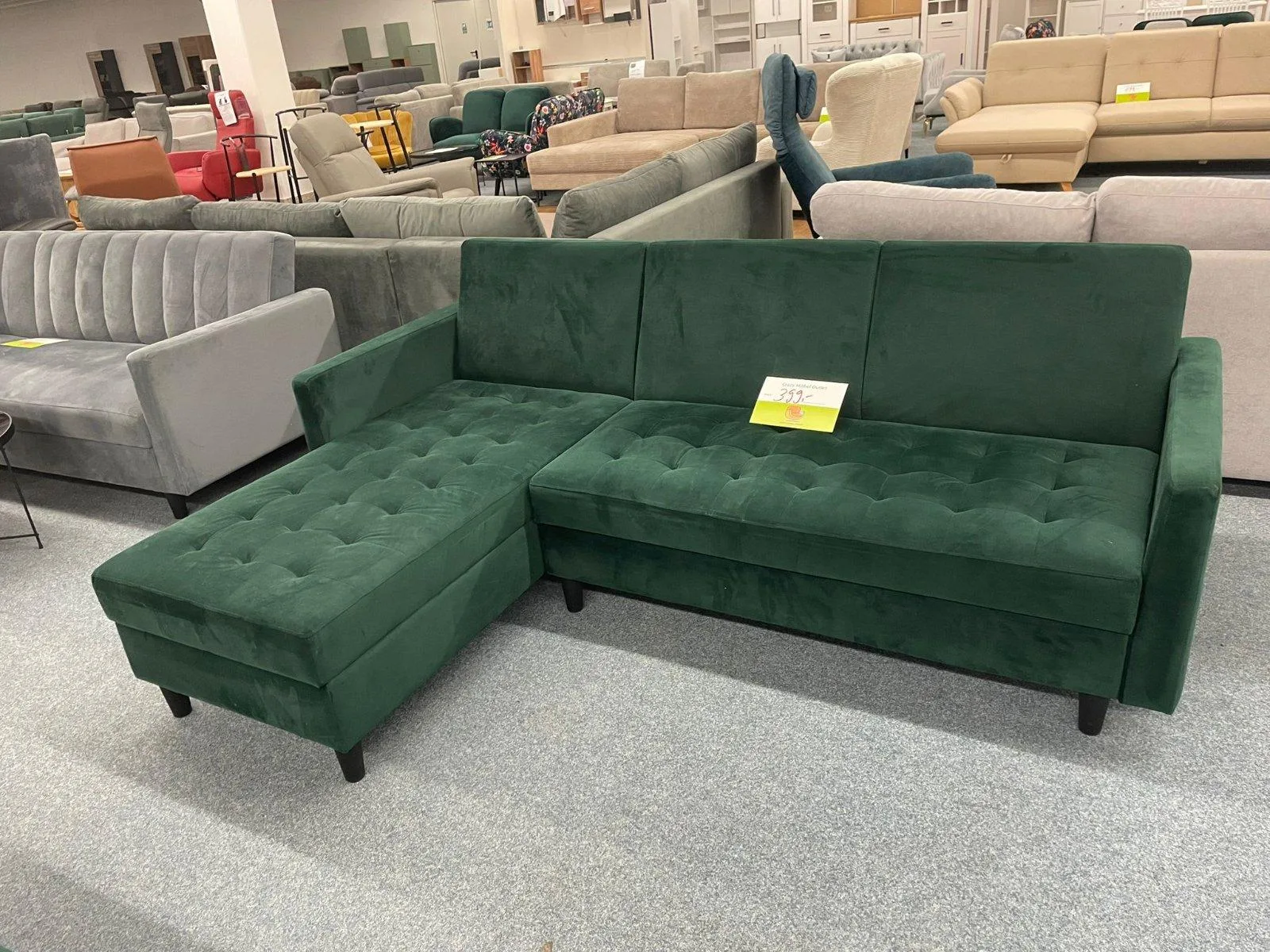 Ecksofa Grün mit Bettfunktion & Bettkasten - Bild 2