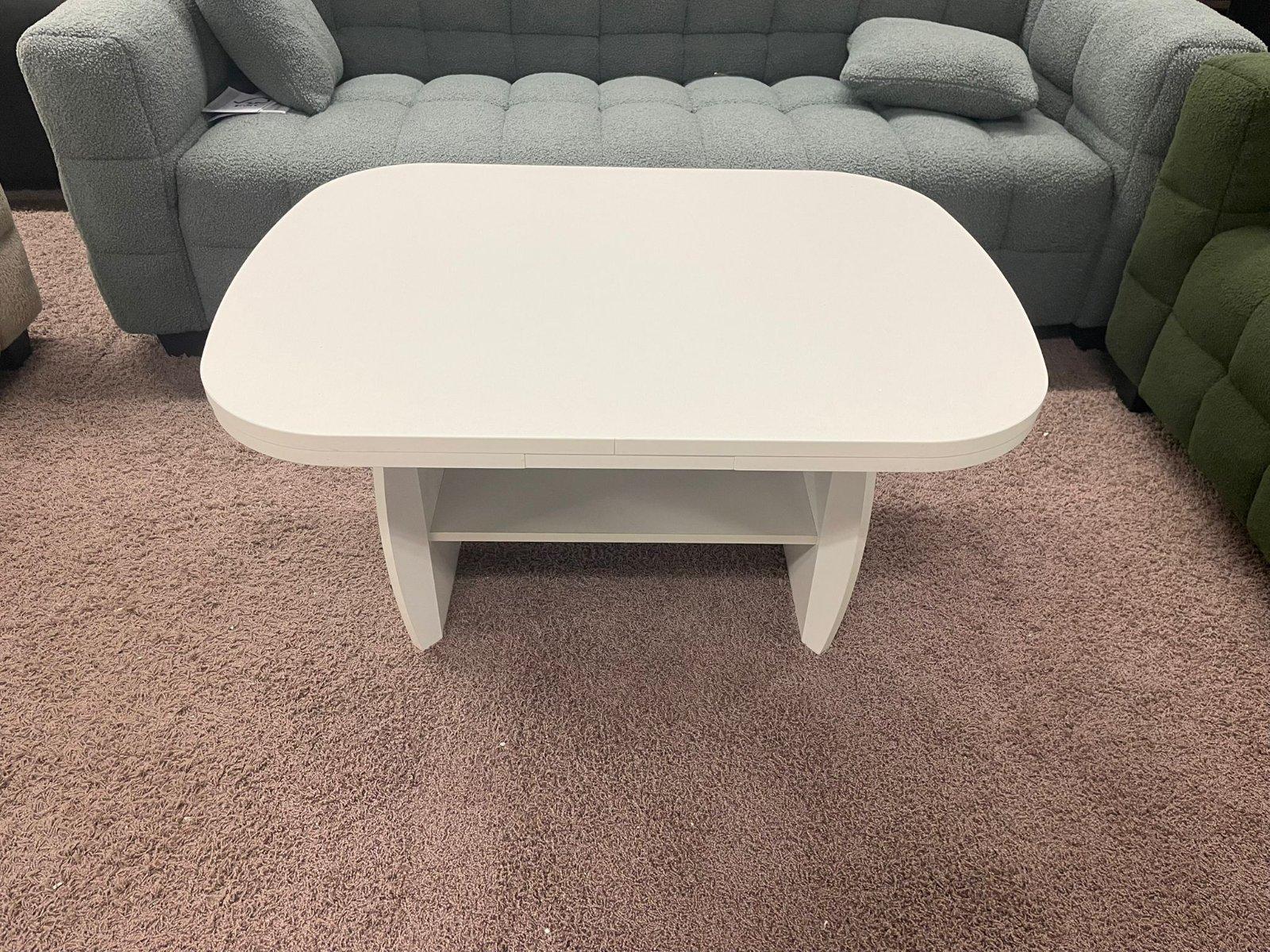 Höhenverstellbarer Ausziehtisch - Weiß