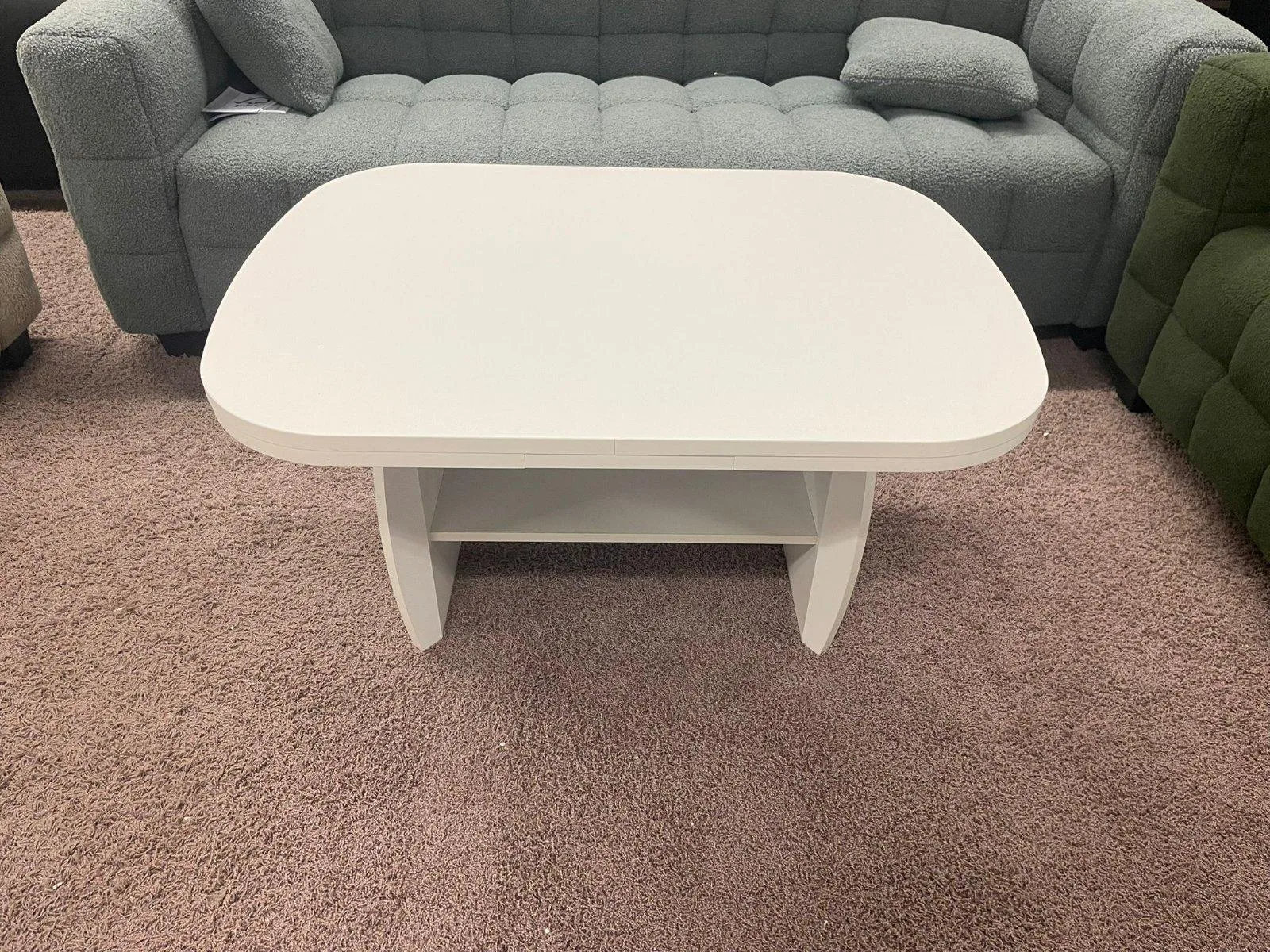 Höhenverstellbarer Ausziehtisch - Weiß