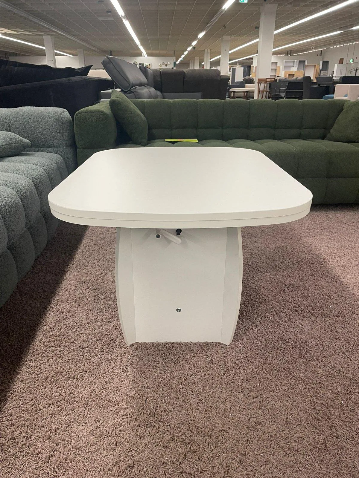 Höhenverstellbarer Ausziehtisch - Weiß - Bild 2