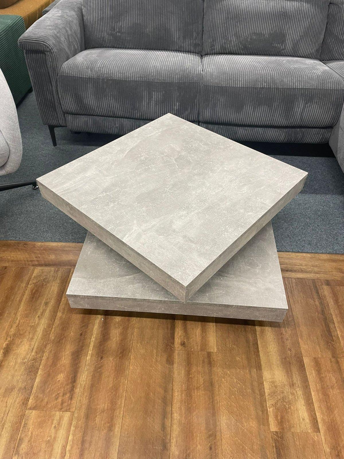 Drehbarer Couchtisch in Betonoptik - Bild 2