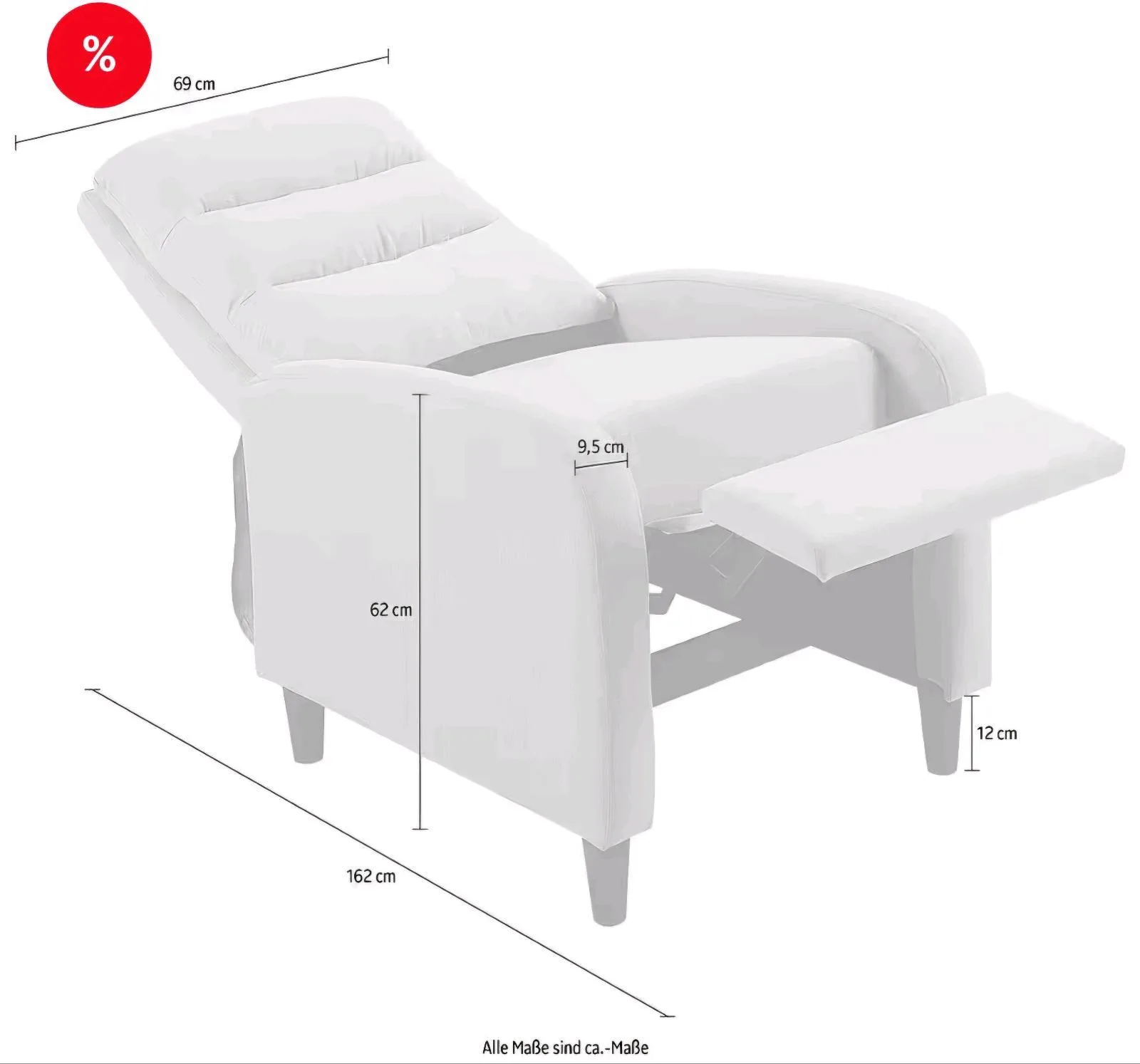 Relaxsessel mit Fußstütze - 129€ - Bild 4