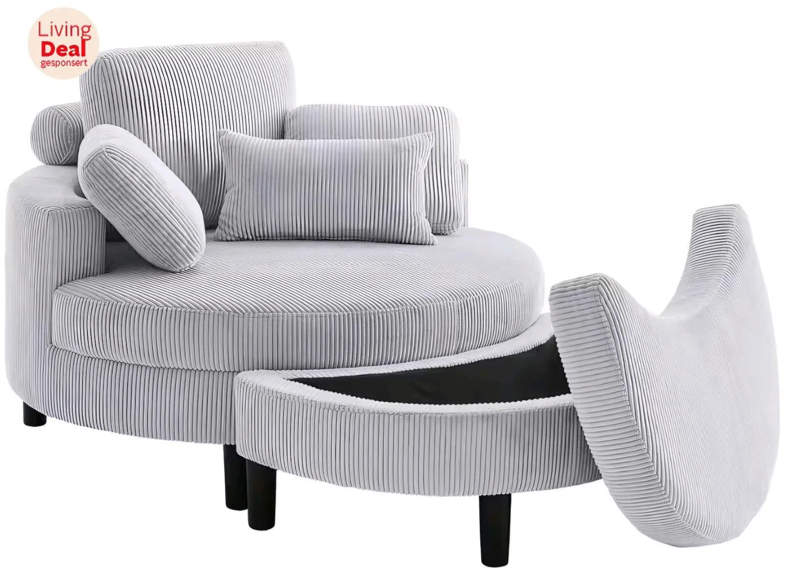 Bequemer Loveseat mit Stauraum - Bild 2