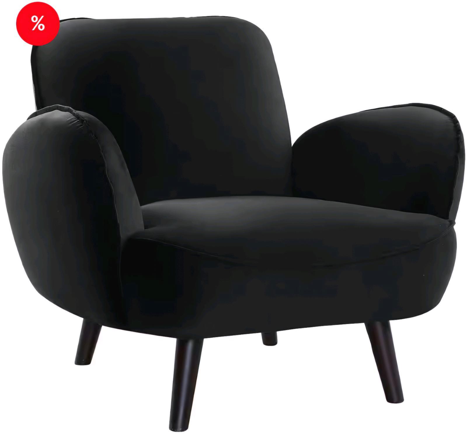 Schwarzer Samt-Sessel für 159 € - Bild 2