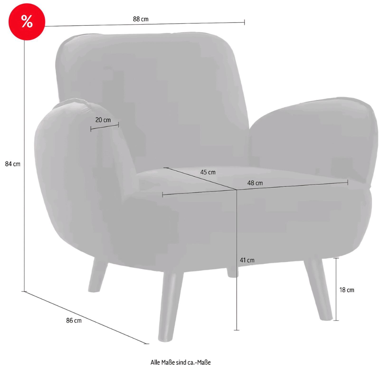 Schwarzer Samt-Sessel für 159 € - Bild 4