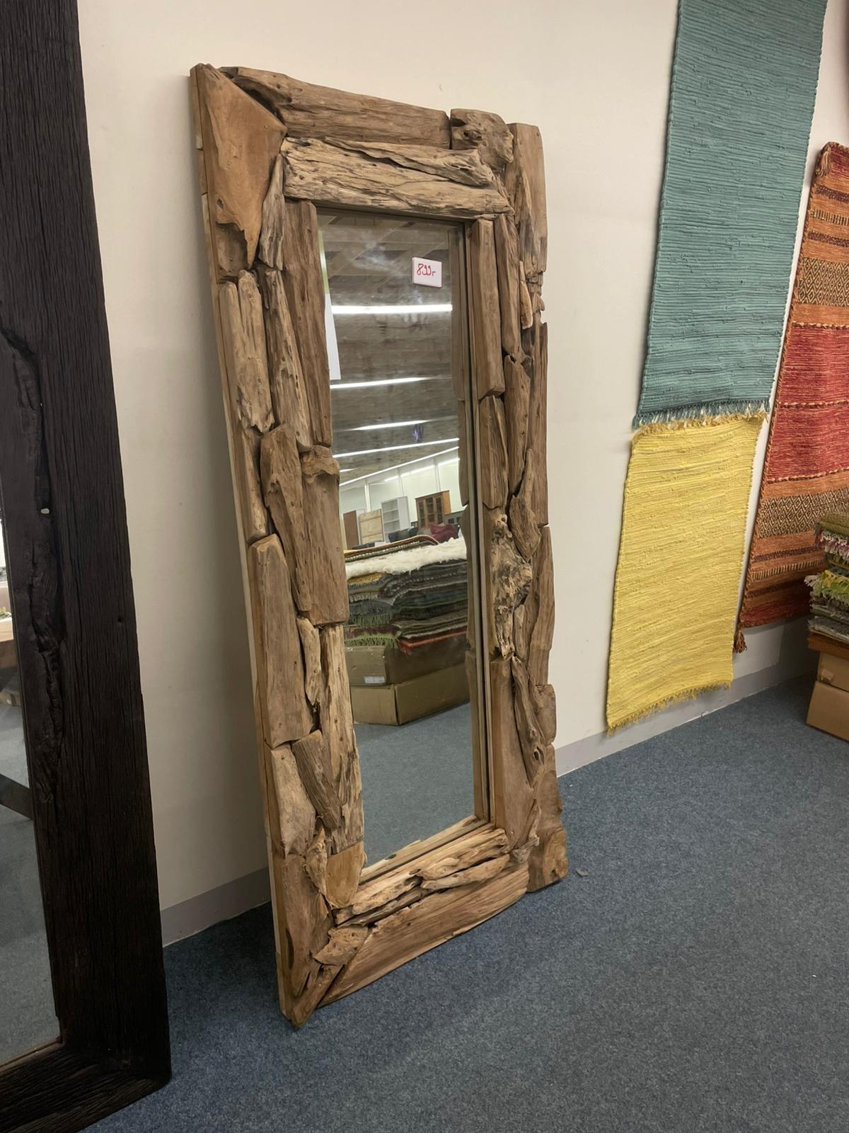 Designerspiegel aus Akazie Massivholz – Unikat - Bild 2