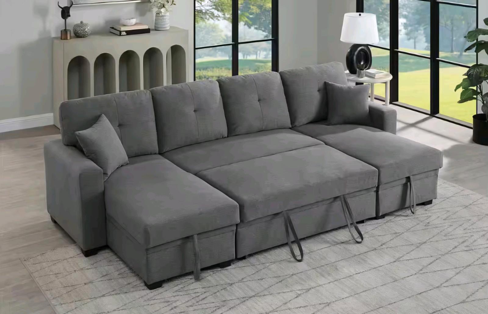 Wohnlandschaft U-Form mit Bettfunktion - Bild 2