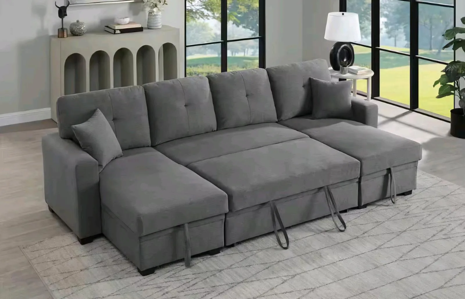 Wohnlandschaft U-Form mit Bettfunktion - Bild 2