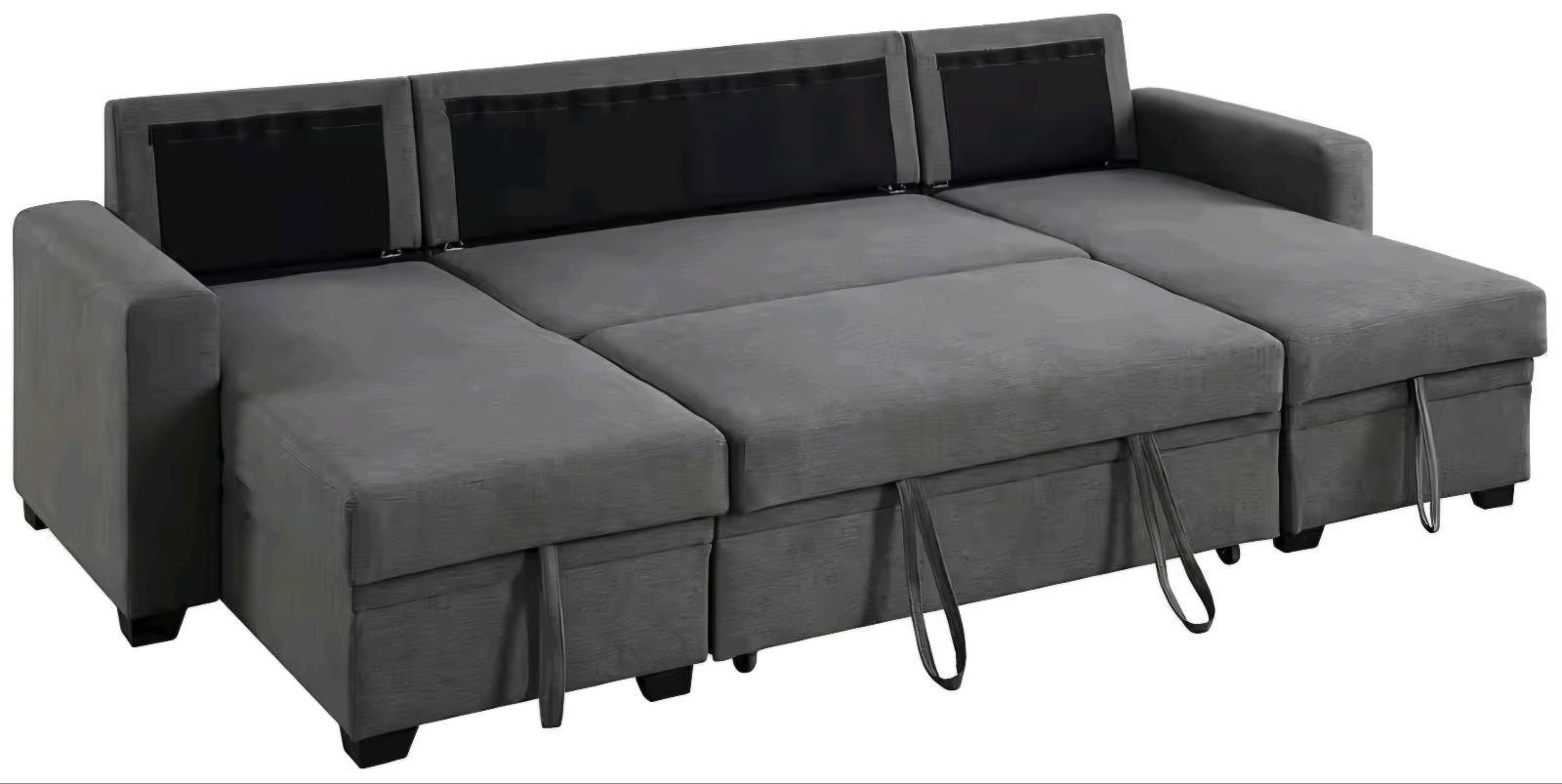 Wohnlandschaft U-Form mit Bettfunktion - Bild 3