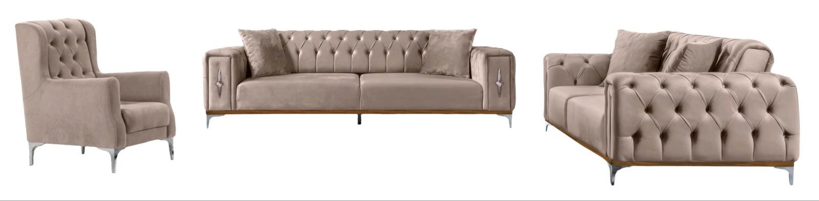 Chesterfield Sofa-Garnitur 3-2-1 für 1.649€ - Bild 3