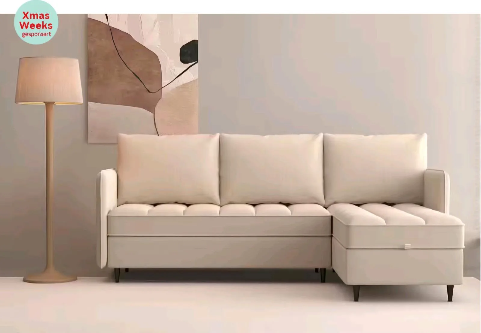 Flexibles L-Form Ecksofa für 299€
