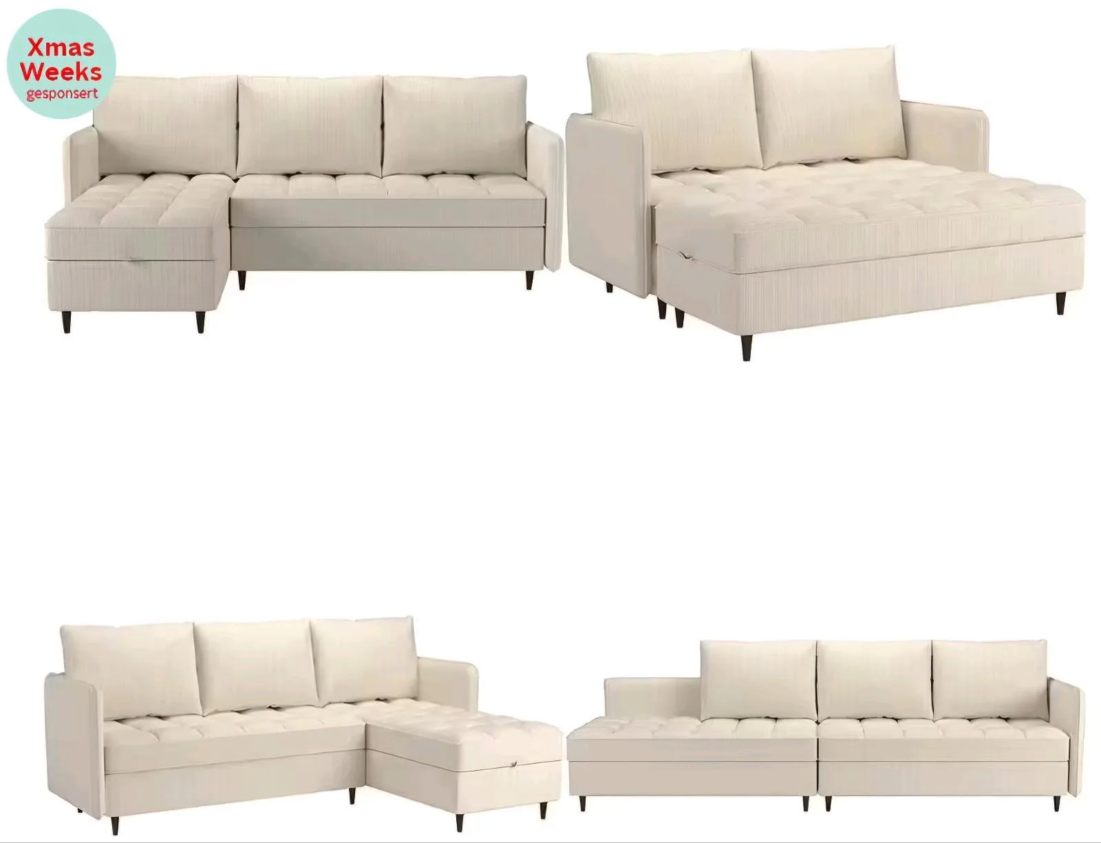 Flexibles L-Form Ecksofa für 299€ - Bild 2