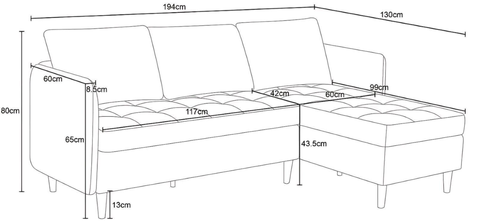 Flexibles L-Form Ecksofa für 299€ - Bild 4